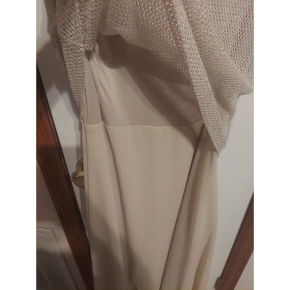 Alex Evenings Women's Mother Of The Bride Two Piece Shell Beige Gown Size 12 - Picture 14 of 16